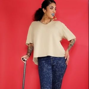 Low/high plus size sweater top.